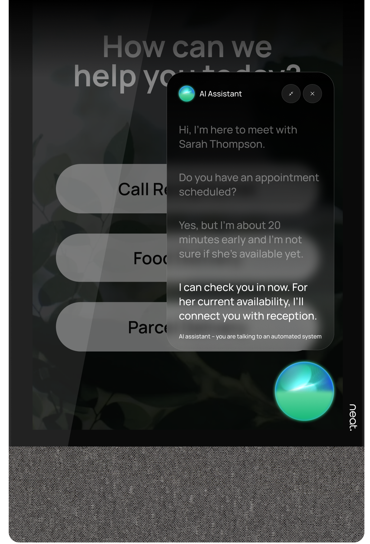 title virtual front desk