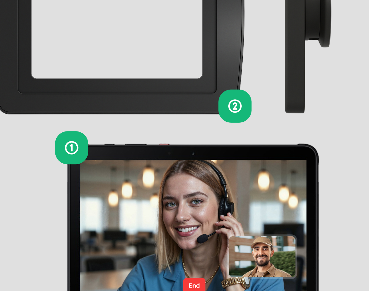 Secure visitor service Virtual Front Desk