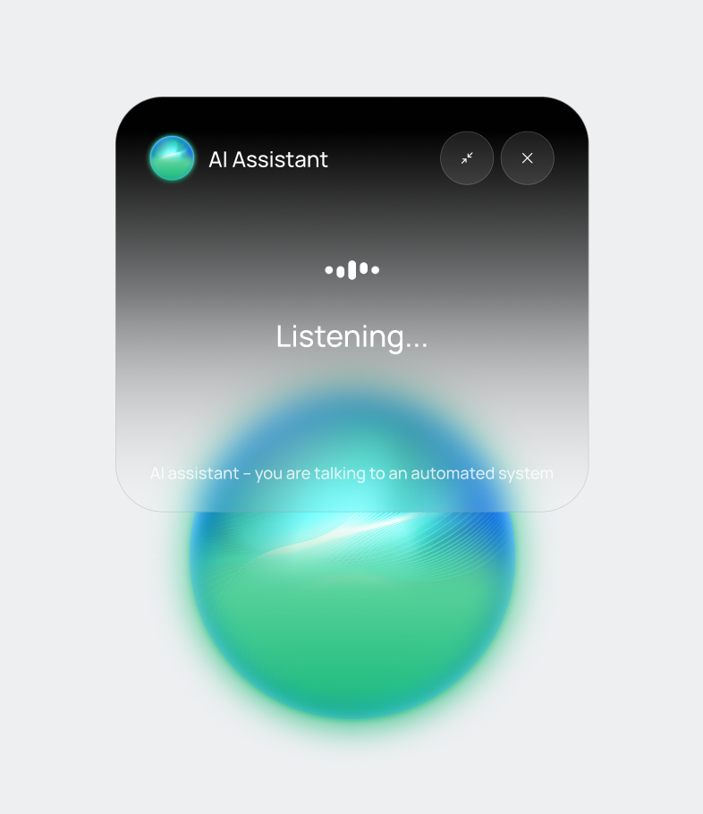 Answer rate breakdown showing answered, abandoned and forwarded calls