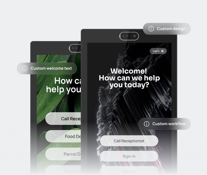 virtual front desk Custom-branded stations