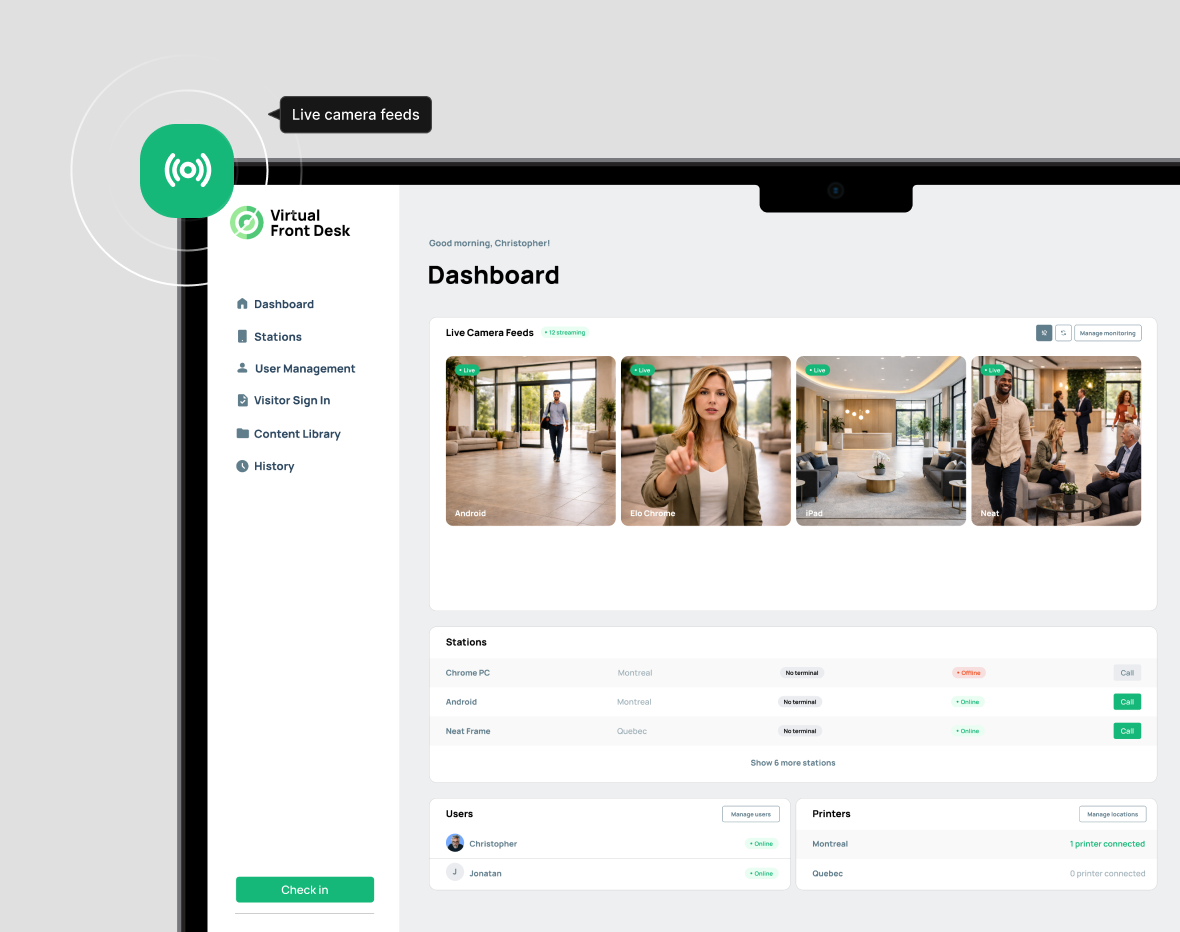 Express sign in feature 1 | Virtual Front Desk