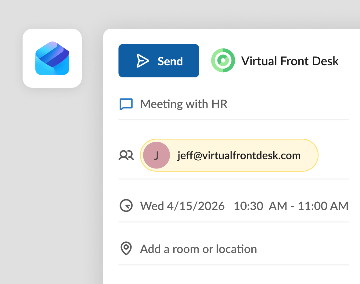 Send video calls or SMS | Virtual Front Desk