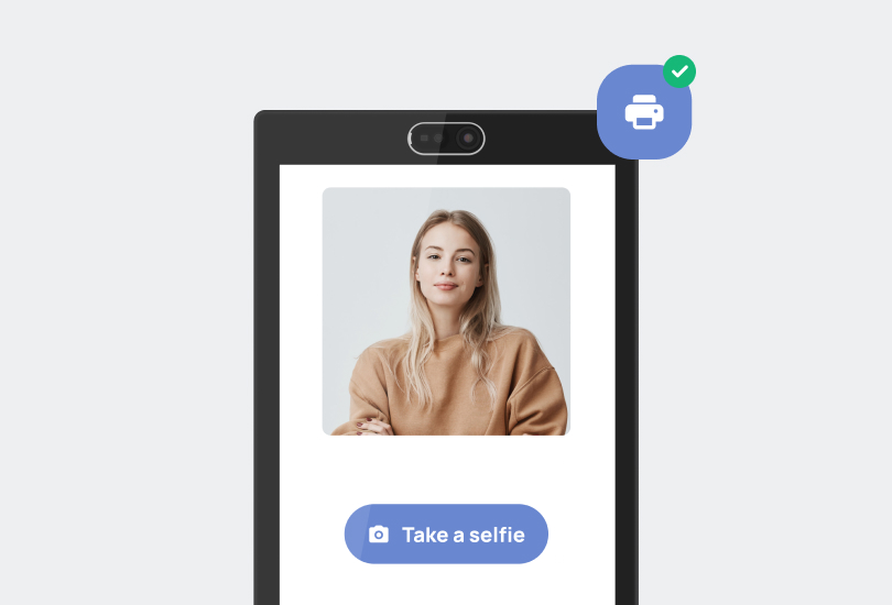 Print Documents & Badges with Selfie | virtual front desk